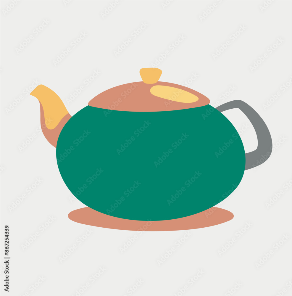 Obraz premium teapot on a white