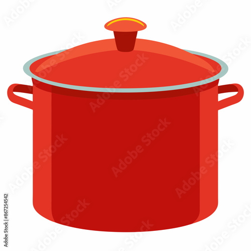         Large pot vector art illustration.
