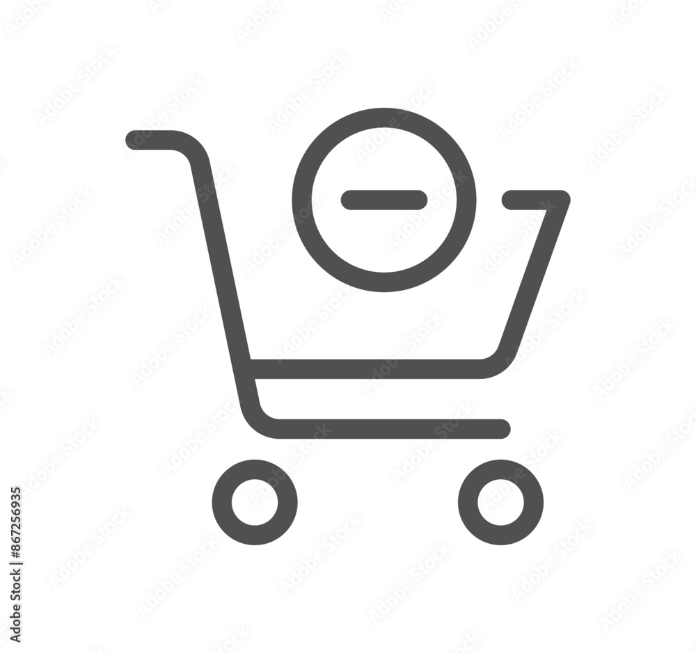 Shopping cart related icon outline and linear vector.
Shopping cart related icon outline and linear vector.