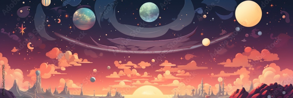 Obraz premium Galaxy Material Structure Background - Generative AI