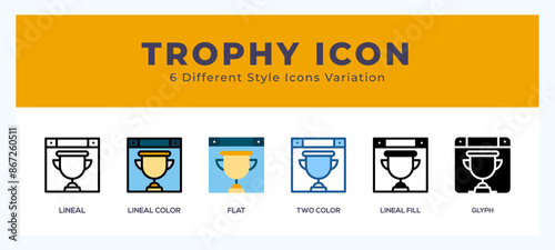 Trophy pack of icons. vector illustration.