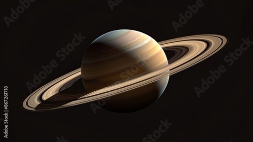 Saturn from the perspective of its rings