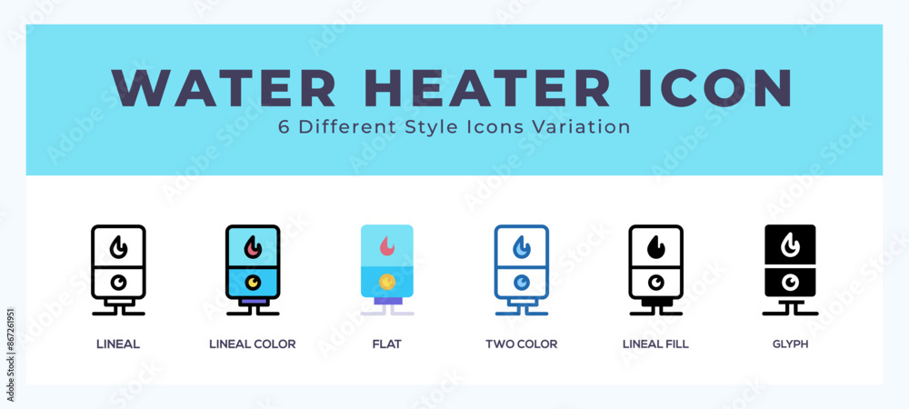 Water heater symbol icon vector. symbol illustration Water heater symbol icon vector. symbol illustration