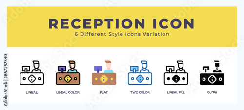 Reception symbol. vector icon symbol. logo illustration. vector graphics