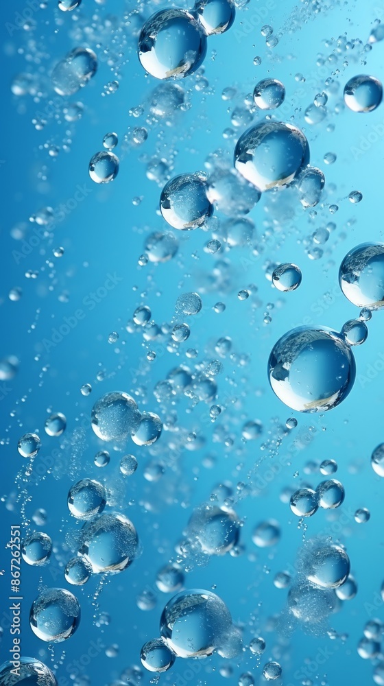 Bubbles Material Structure Background - Generative AI Bubbles Material Structure Background - Generative AI