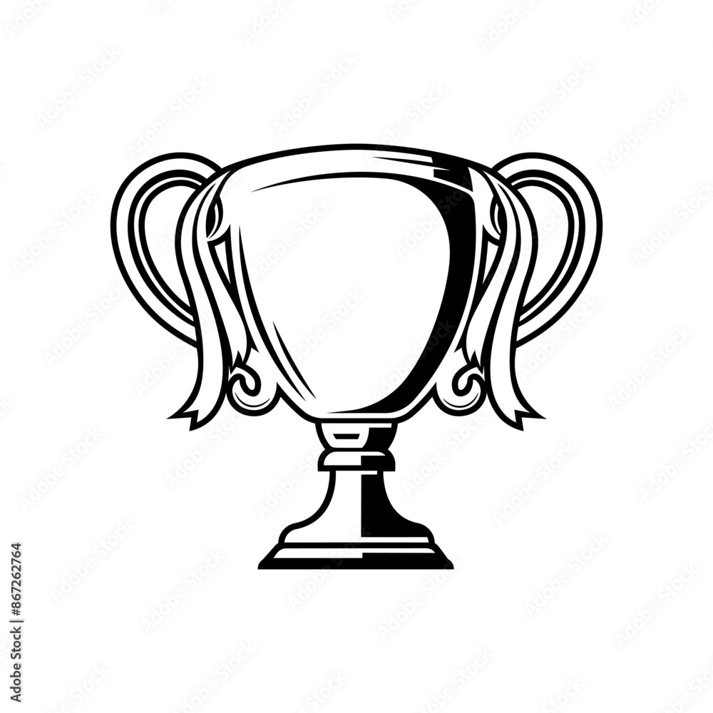 Trophy cup award celebrating winning and victory Trophy cup award celebrating winning and victory