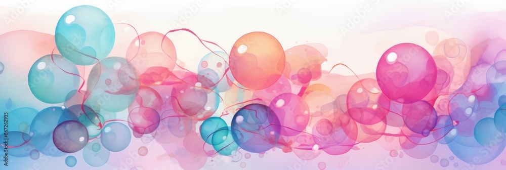 Bubbles Material Structure Background - Generative AI Bubbles Material Structure Background - Generative AI