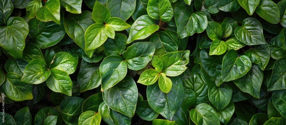 Green Leaves in a Summer Garden: A Natural Background for Environment-Friendly Wallpaper