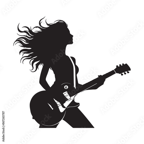  Premium Guitarist Silhouette Vector Art for Design Inspiration.