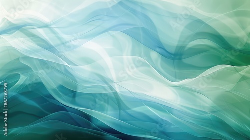 Abstract gradient with smooth transitions between shades of blue and green.