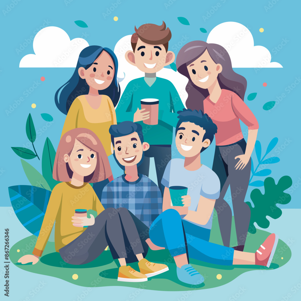 friendship vector illustration friendship vector illustration