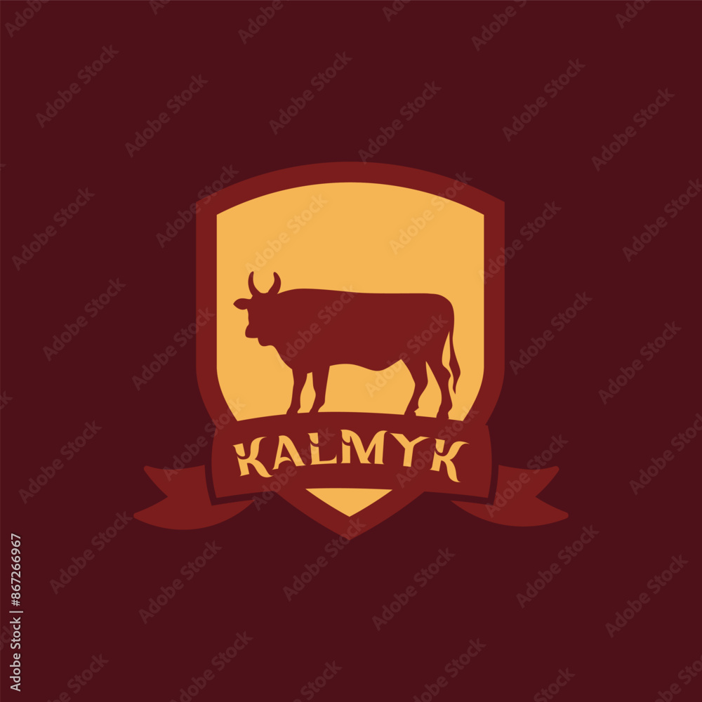 Cow logo vector graphic illustration on background Cow logo vector graphic illustration on background