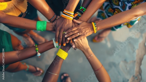 group of hands photo