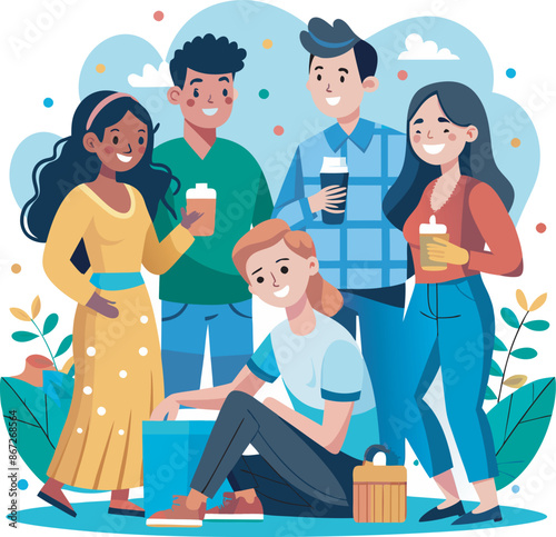 friendship vector illustration