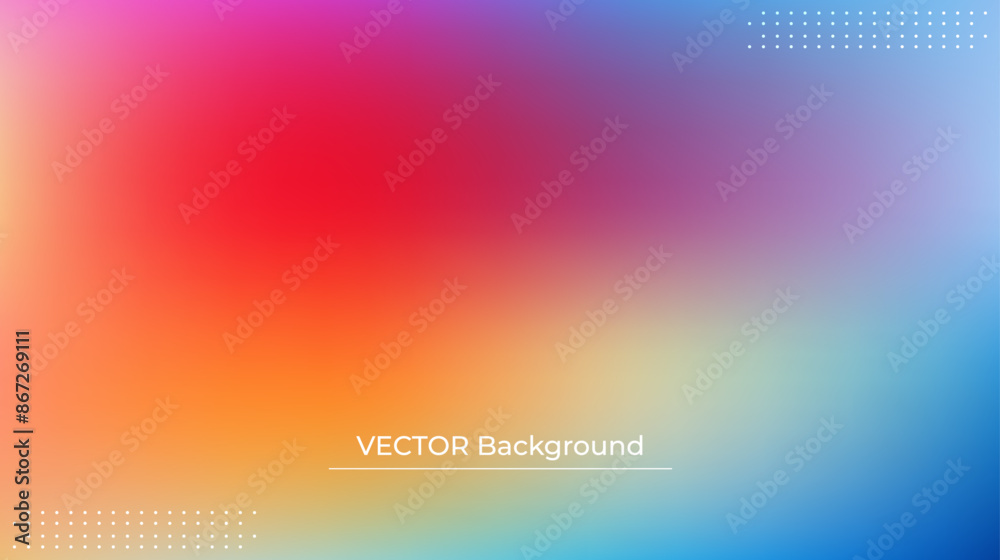 Smooth and blurry colorful gradient mesh background. Modern bright rainbow colors. Easy editable soft colored vector banner template. Premium quality Smooth and blurry colorful gradient mesh background. Modern bright rainbow colors. Easy editable soft colored vector banner template. Premium quality