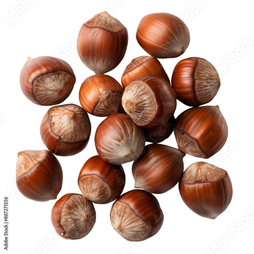 Wallpaper Mural Hazelnuts isolated on transparent background. Torontodigital.ca
