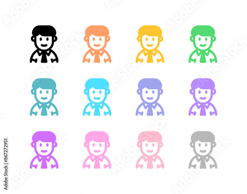 Editable teen, adolosence, boy, girl avatar vector icon. User, profile, identity, persona. Part of a big icon set family. Perfect for web and app interfaces, presentations, infographics, etc