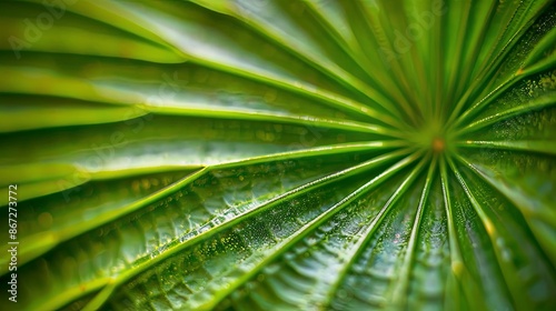 Abstract natural floral Green tropical plant close-up background