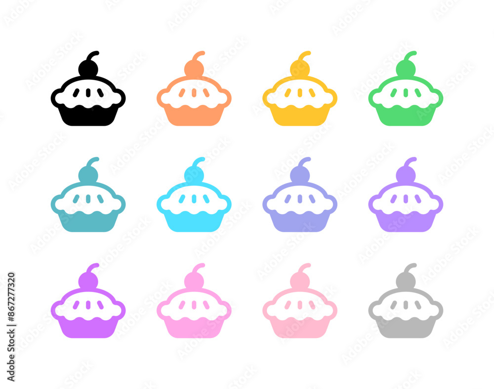 Editable apple pie vector icon. Bakery, cooking, food. Part of a big icon set family. Perfect for web and app interfaces, presentations, infographics, etc Editable apple pie vector icon. Bakery, cooking, food. Part of a big icon set family. Perfect for web and app interfaces, presentations, infographics, etc
