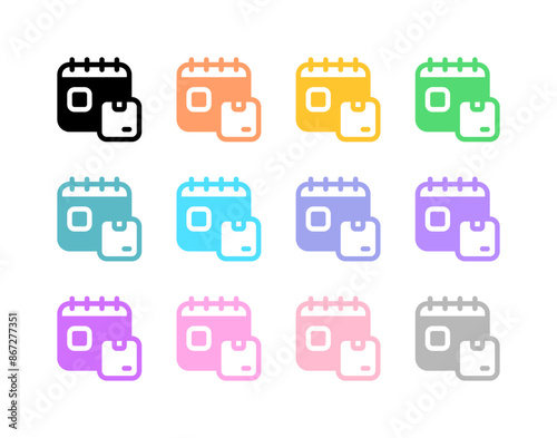 Editable package delivery schedule vector icon. Shipping, delivery, e-commerce, logistics. Part of a big icon set family. Perfect for web and app interfaces, presentations, infographics, etc