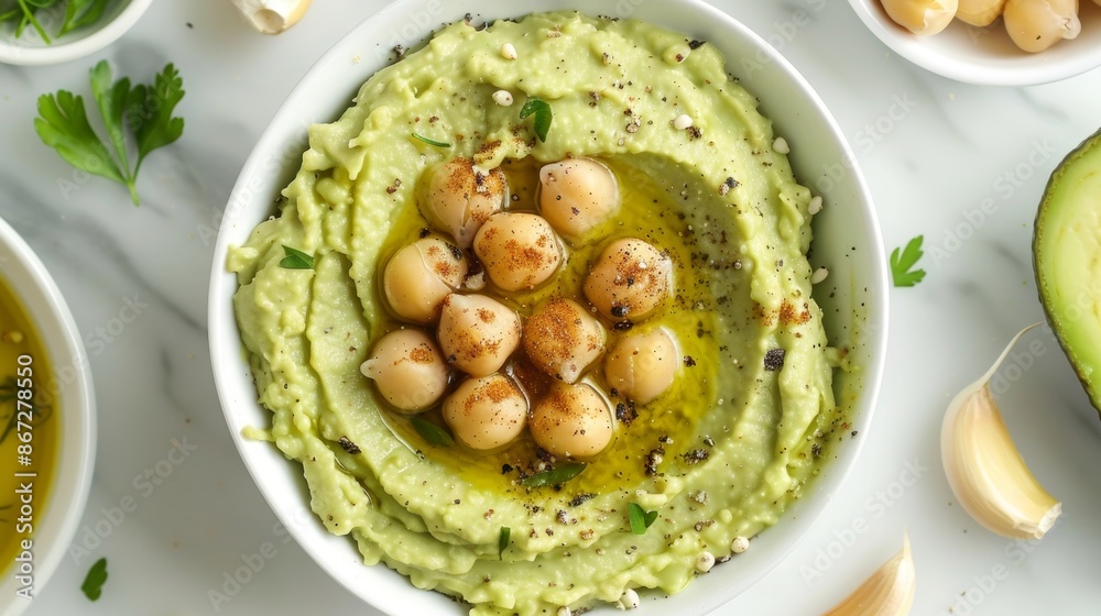 Indulge in a savory and smooth dip full of nourishing avocado oil blended with chickpeas and roasted garlic. Indulge in a savory and smooth dip full of nourishing avocado oil blended with chickpeas and roasted garlic.