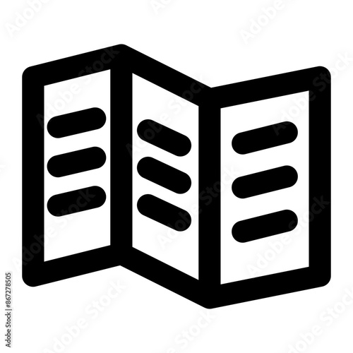 brochure icon line style