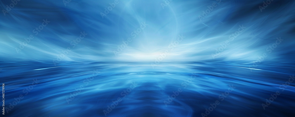 An abstract blue background with depth and softness An abstract blue background with depth and softness