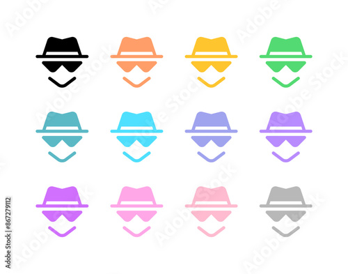 Editable incognito, black hat hacker vector icon. SEO, marketing, business. Part of a big icon set family. Perfect for web and app interfaces, presentations, infographics, etc