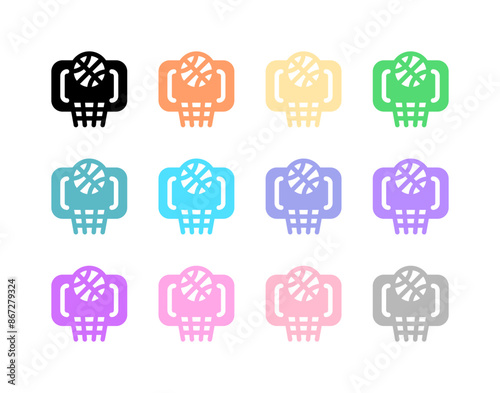 Editable basketball vector icon. Sports, match, game. Part of a big icon set family. Perfect for web and app interfaces, presentations, infographics, etc
