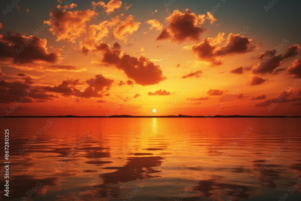 Sunset Material Structure Background - Generative AI
