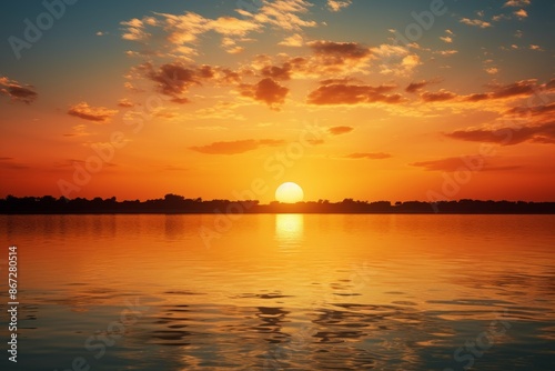 Sunset Material Structure Background - Generative AI