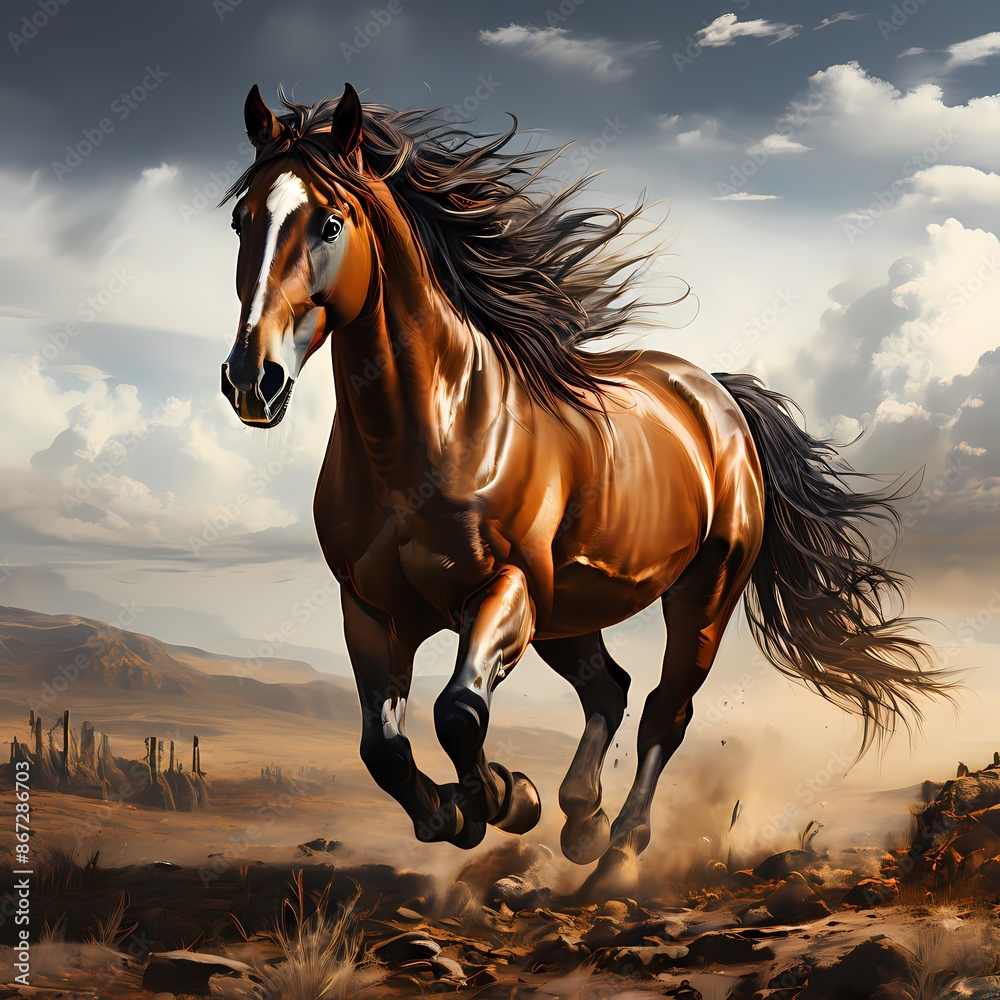 Portrait of a white horse on a black background Portrait of a white horse on a black background