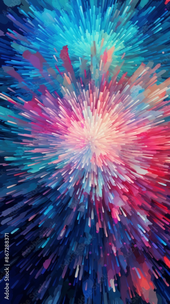 Fireworks Material Structure Background - Generative AI Fireworks Material Structure Background - Generative AI