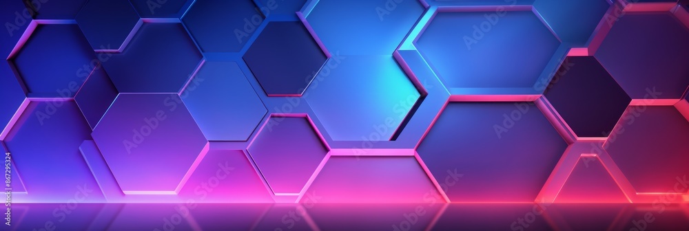 Hexagonal Patterns Material Structure Background - Generative AI Hexagonal Patterns Material Structure Background - Generative AI