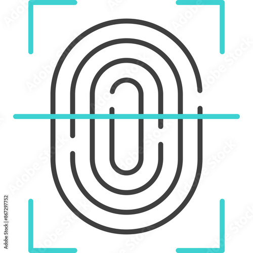 Fingerprint Scan Icon