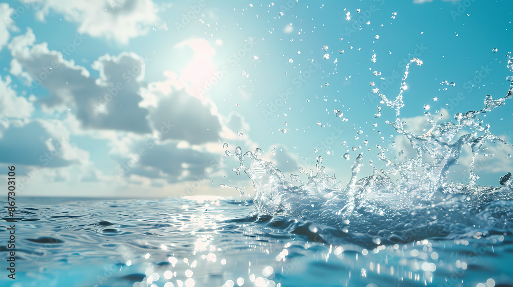 Close-up of water splashing on water surface Close-up of water splashing on water surface
