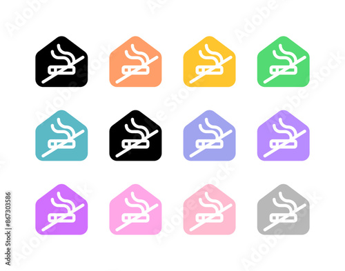 Editable no smoking room vector icon. Part of a big icon set family. Perfect for web and app interfaces, presentations, infographics, etc