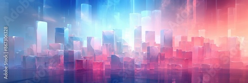 Frosted Glass Material Structure Background - Generative AI