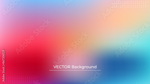 Wallpaper Mural Smooth and blurry colorful gradient mesh background. Modern bright rainbow colors. Easy editable soft colored vector banner template. Premium quality Torontodigital.ca