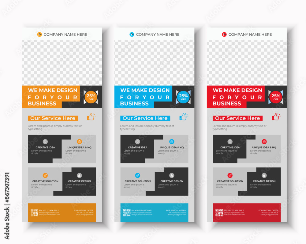 Creative corporate roll up banner and signage design template Creative corporate roll up banner and signage design template