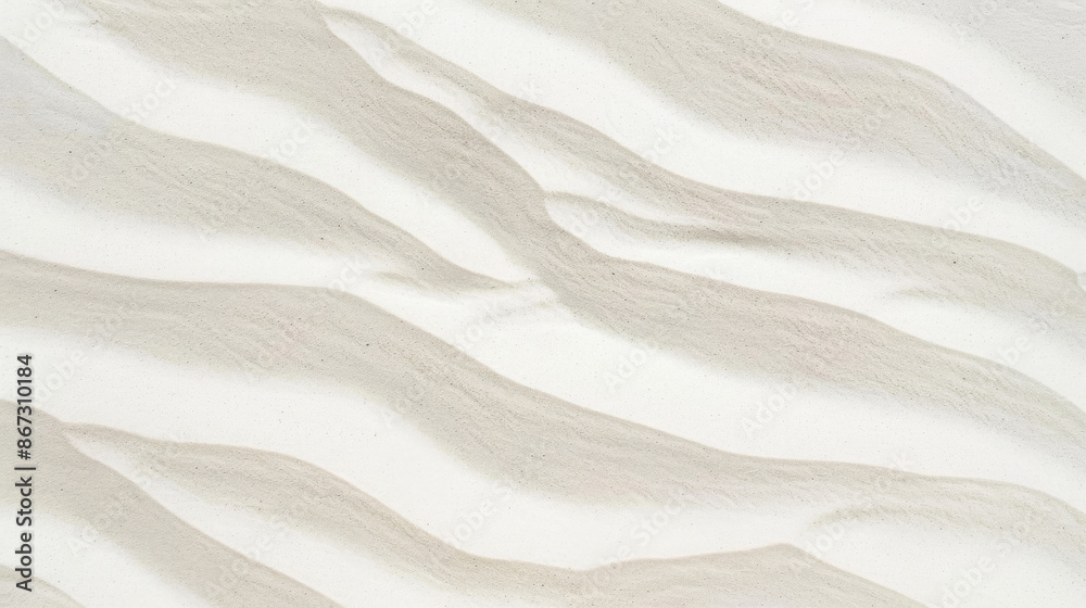 Minimalist White Sand with Natural Light: Ideal for Zen and Relaxation Themes