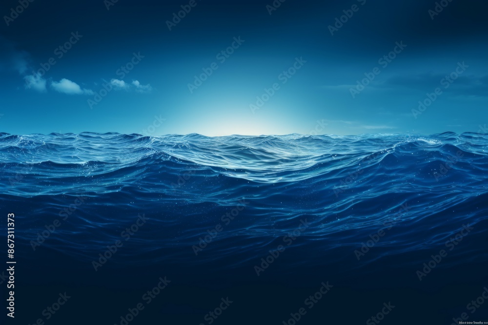 Waves Material Structure Background - Generative AI Waves Material Structure Background - Generative AI