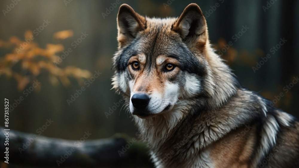 portrait of a wolf portrait of a wolf