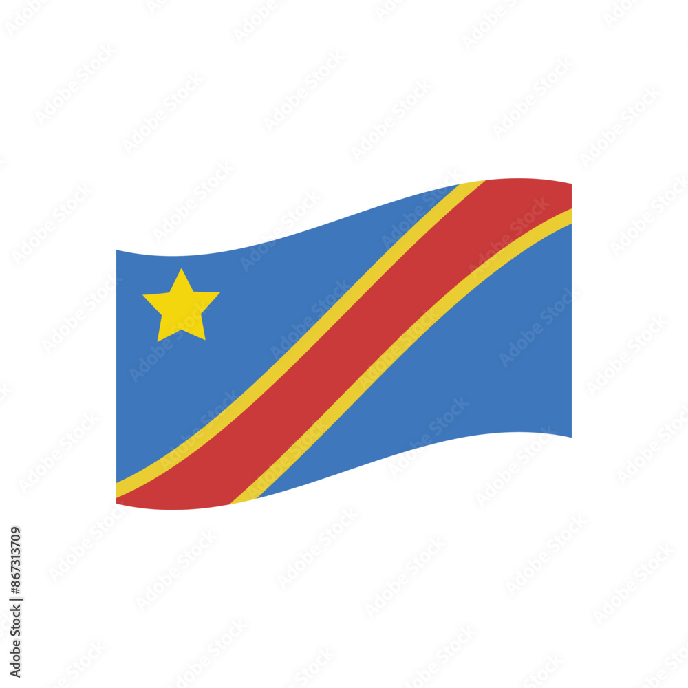 Flag of the Democratic Republic of the Congo symbol Flag of the Democratic Republic of the Congo symbol