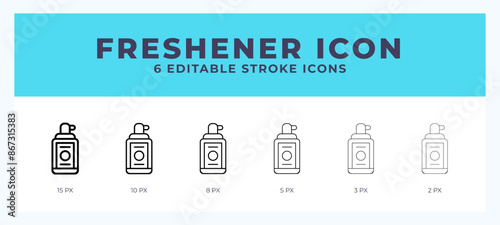 Freshener line icon with different stroke. Vector illustration.