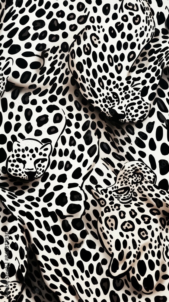 Animal Print Material Structure Background - Generative AI Animal Print Material Structure Background - Generative AI