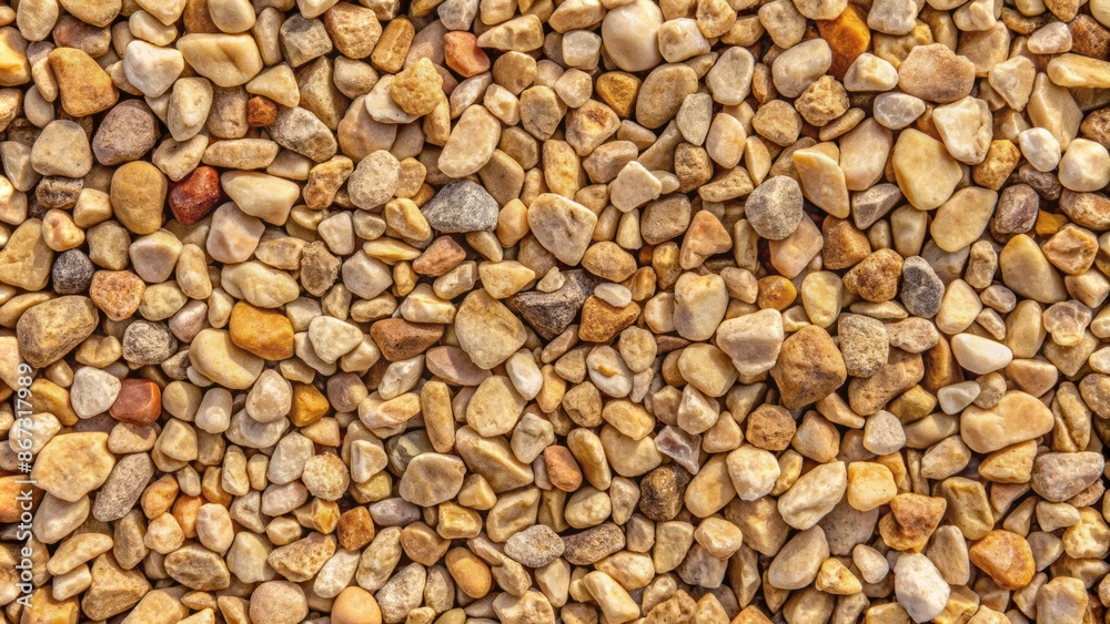 Weathered beige gravel texture for landscape design and road work surfaces, featuring natural stone patterns and earthy tones perfectly. Weathered beige gravel texture for landscape design and road work surfaces, featuring natural stone patterns and earthy tones perfectly.