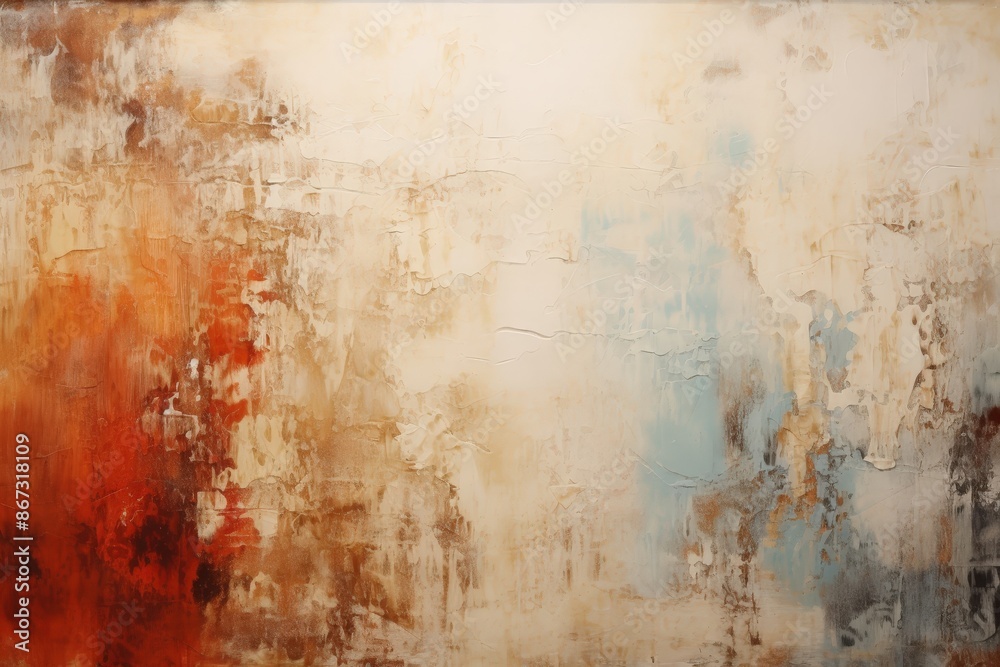Abstract Textured Painting in Warm Tones Abstract Textured Painting in Warm Tones
