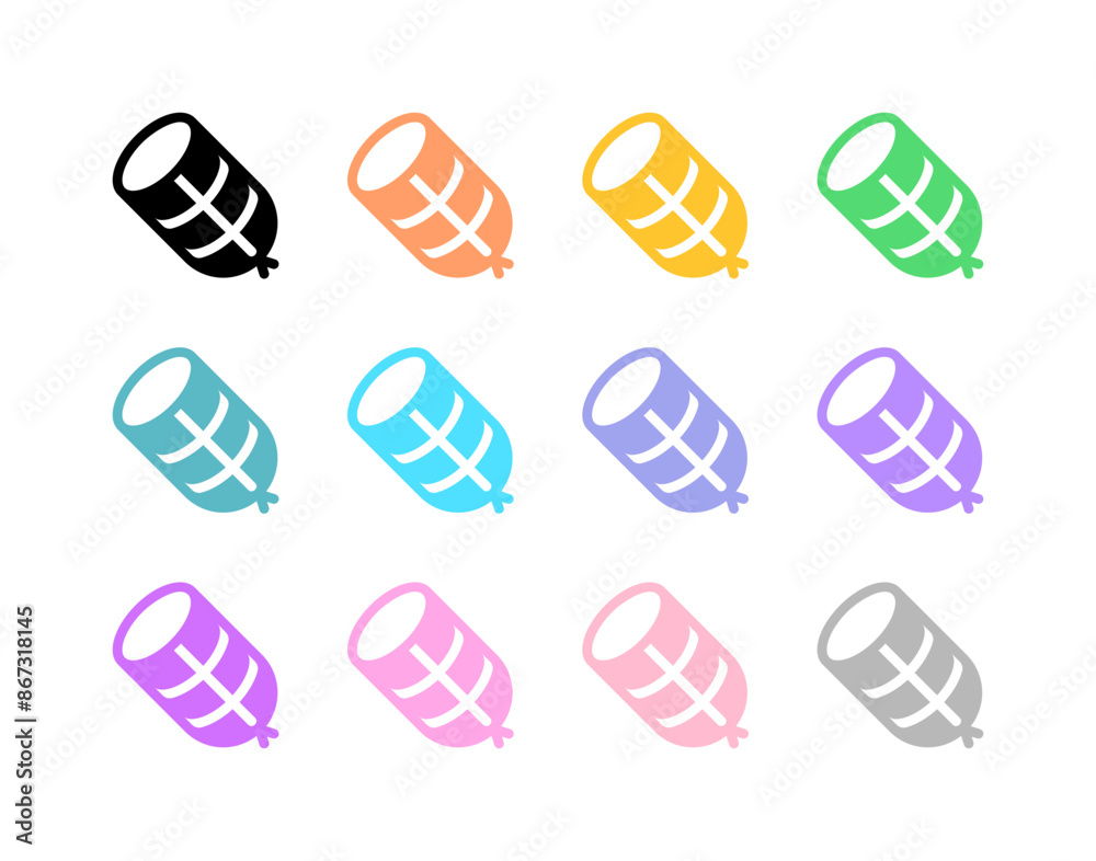 Editable salami vector icon. Part of a big icon set family. Perfect for web and app interfaces, presentations, infographics, etc Editable salami vector icon. Part of a big icon set family. Perfect for web and app interfaces, presentations, infographics, etc
