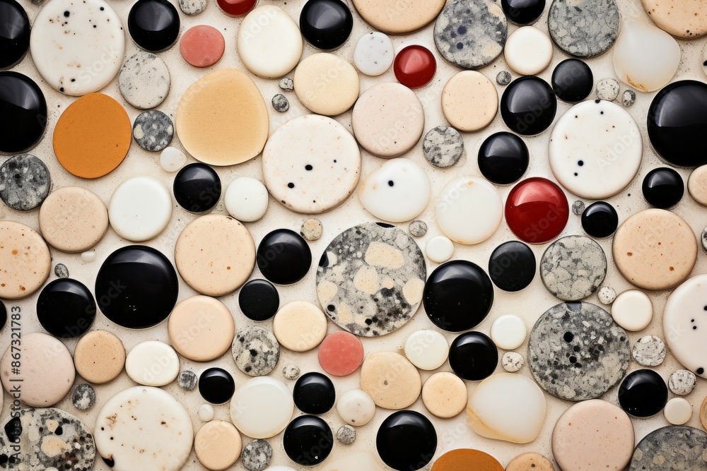 Terrazzo Material Structure Background - Generative AI Terrazzo Material Structure Background - Generative AI